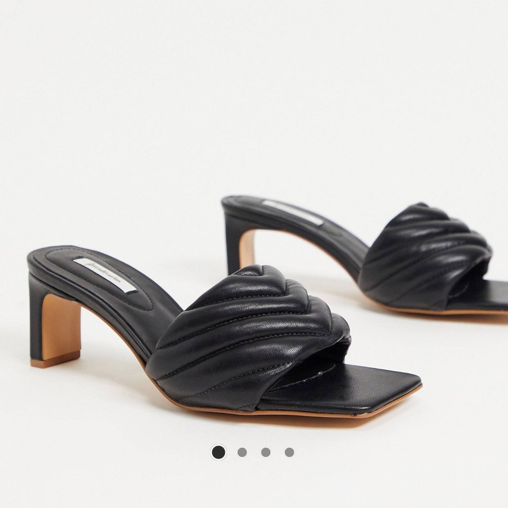 Stradivarius quilted mules in size US 7
